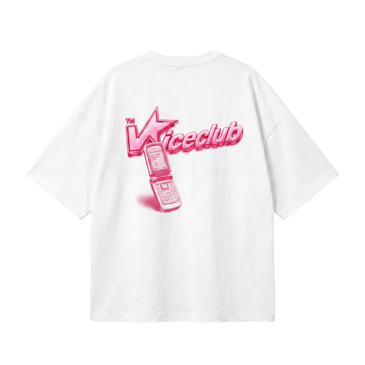 Viceclub Y2K flip phone tee