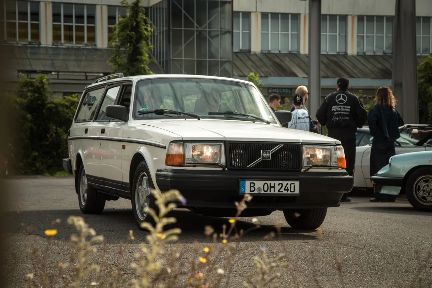 viceclub x 3ca — white volvo 240 wagon